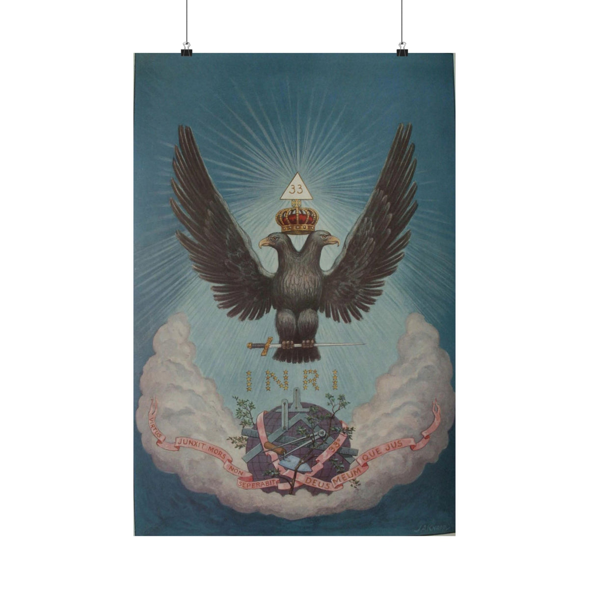 Supreme Symbol Poster: Double-Headed Eagle of the 33rd Degree