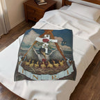Jewel of the Rose Croix Velveteen Plush Blanket