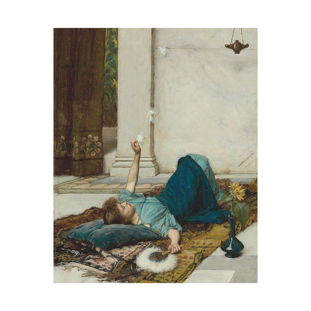 John William Waterhouse 'It's Sweet Doing Nothing' Poster