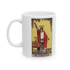 The Magician tarot card mug, Rider-Waite-Smith design, ceramic 11oz/15oz, view 2