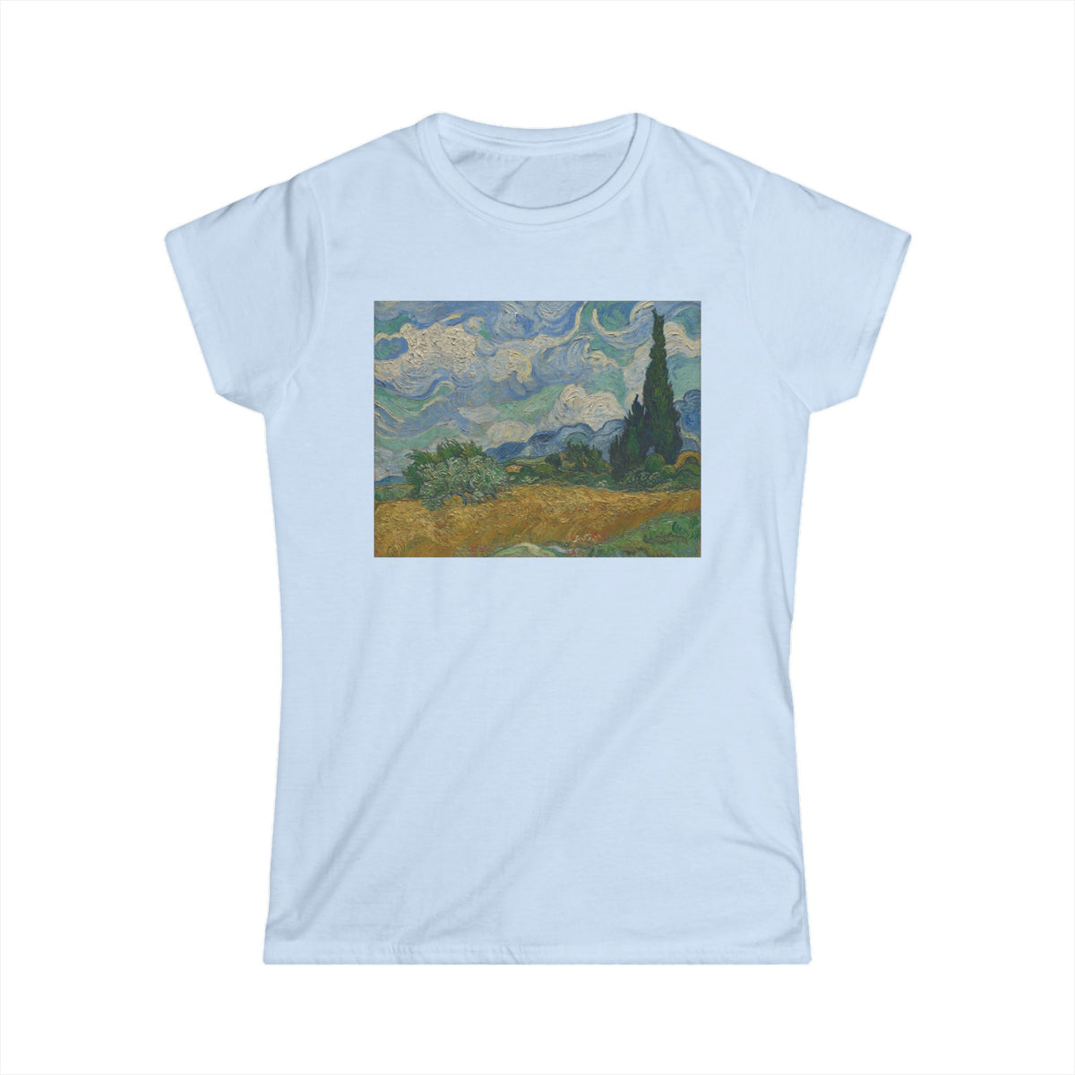 Wheat Field with Cypresses Tee
