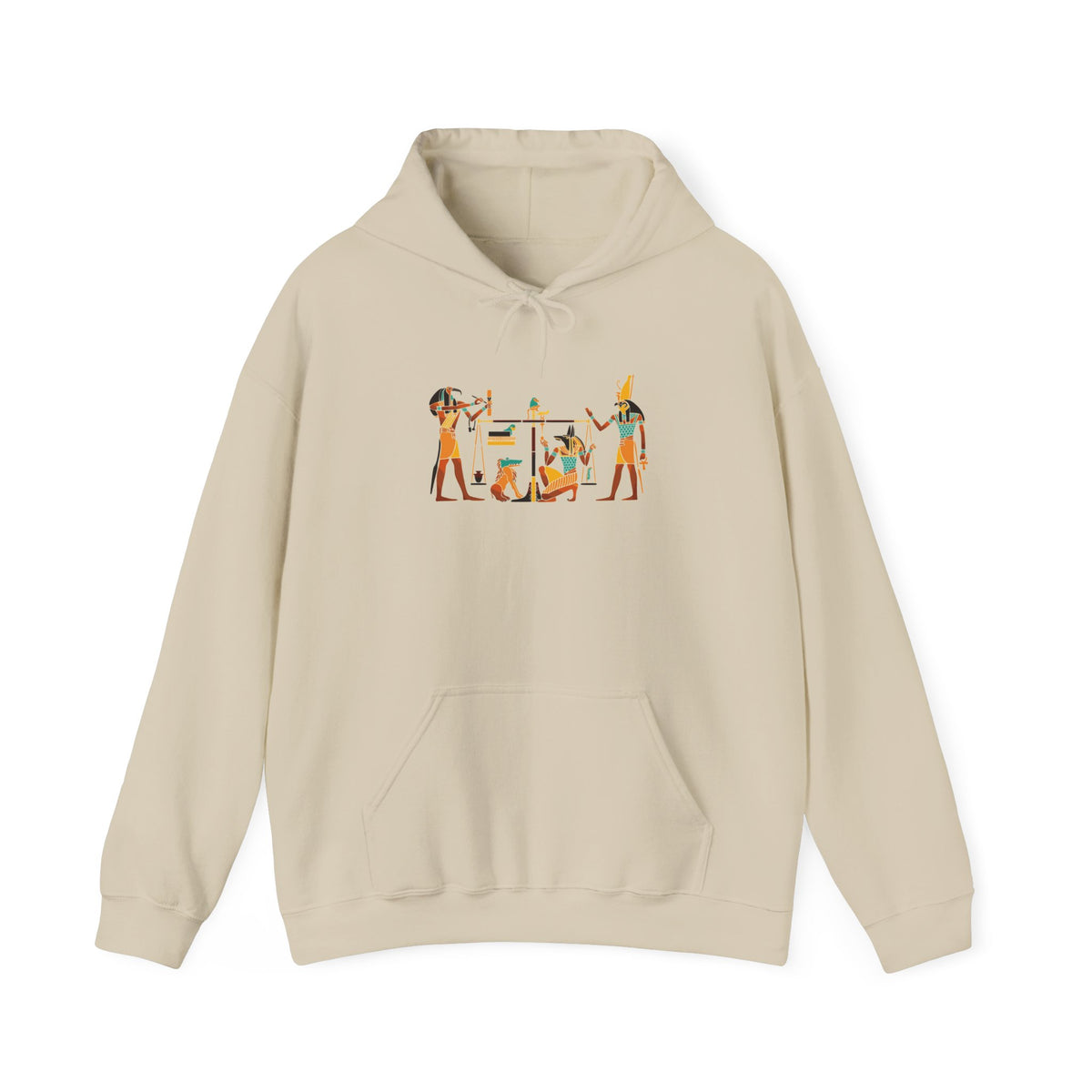 Hieroglyphs Hoodie in Sand
