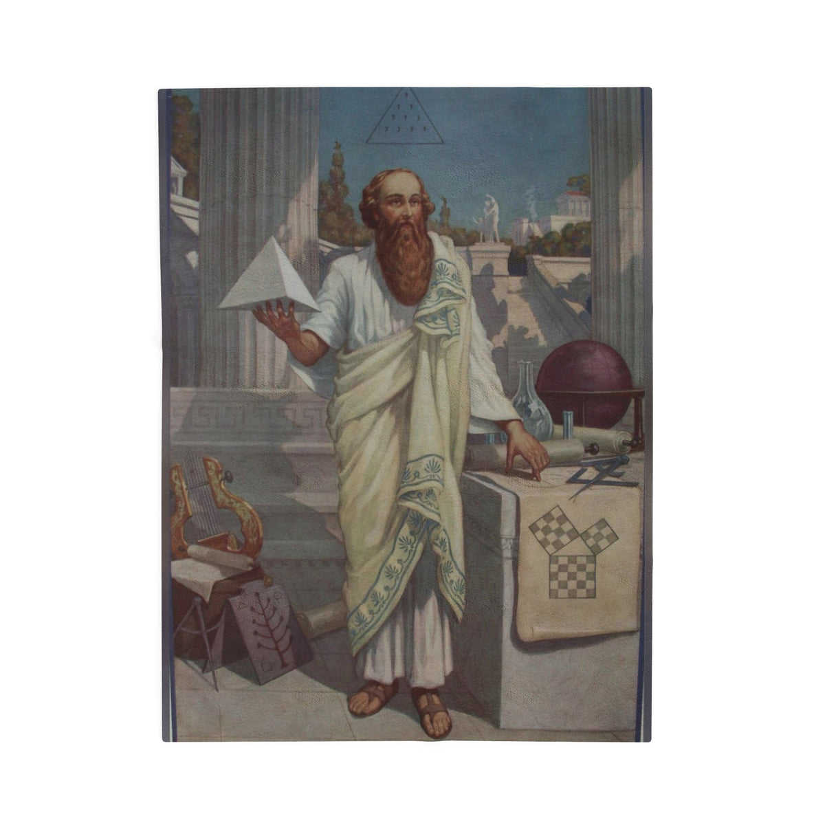 Pythagoras Velveteen Plush Blanket