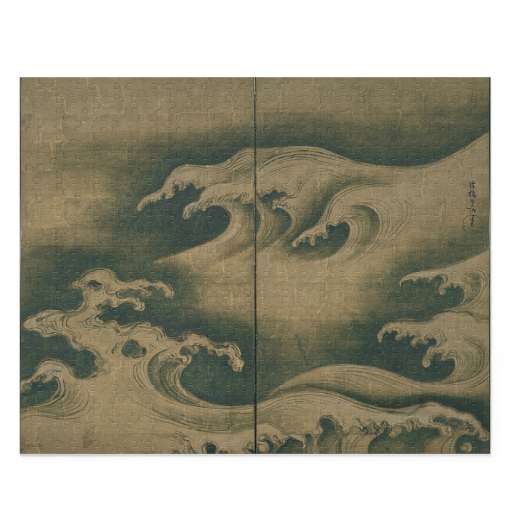 Ogata Kōrin 'Rough Waves' Jigsaw Puzzle