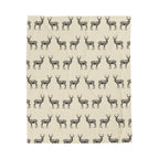 Stag Pattern Velveteen Plush Blanket