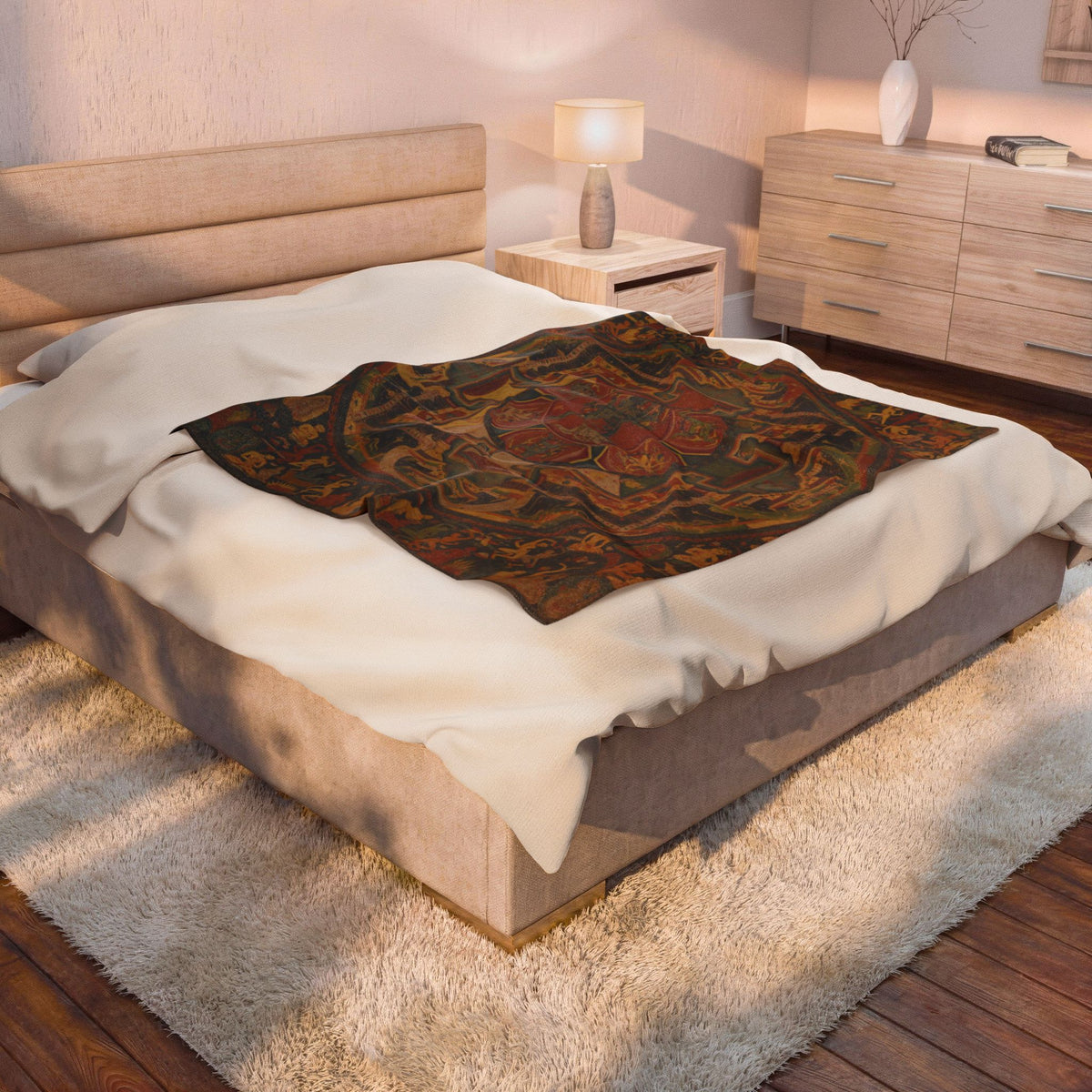 Chakrasamvara Mandala Velveteen Plush Blanket