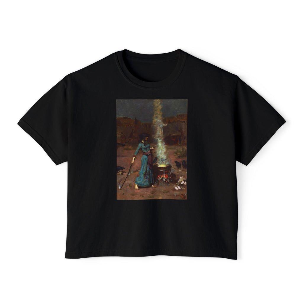 Magic Circle Boxy Tee in Black