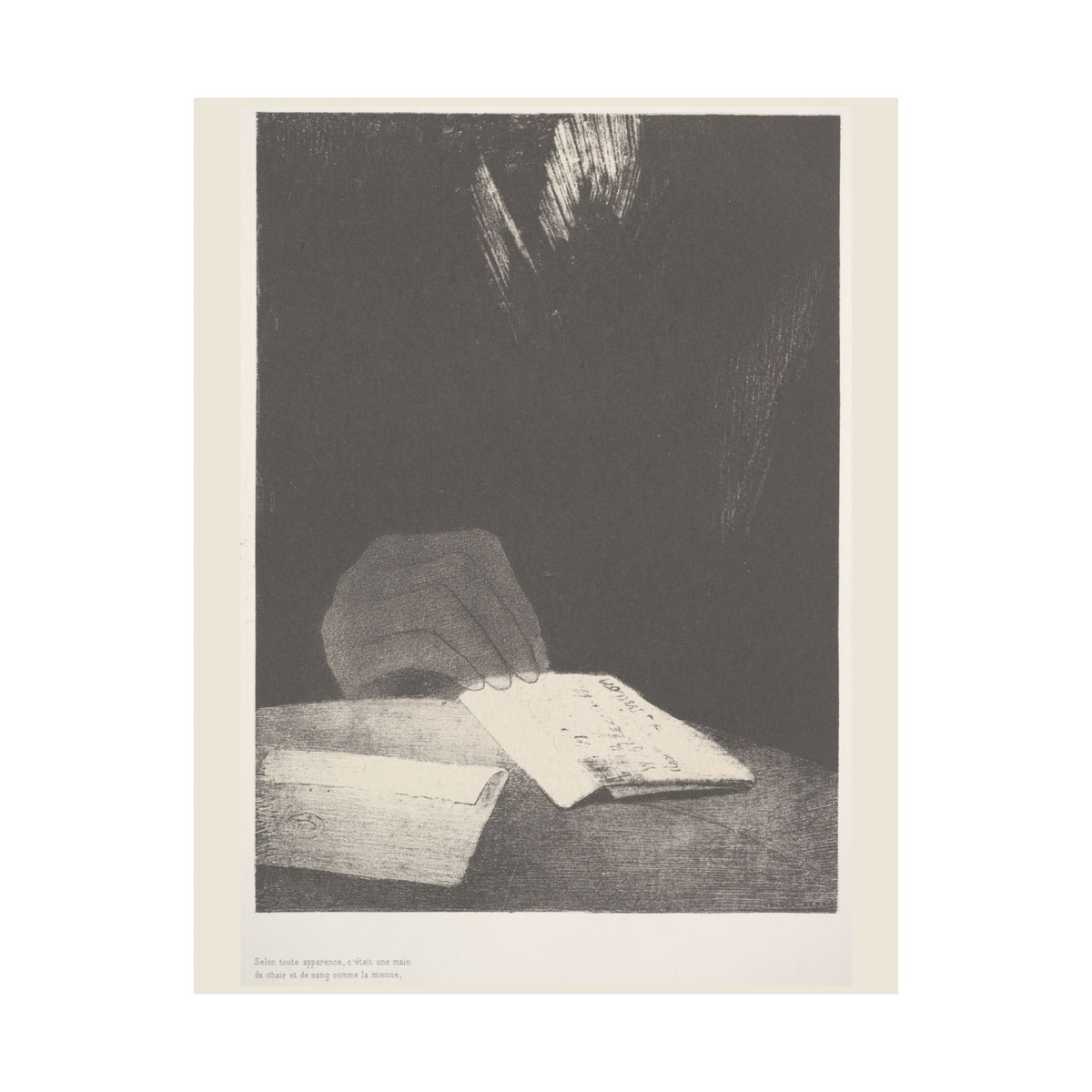 Odilon Redon 'To All Appearances, It Was a Hand of Flesh and Blood' Poster