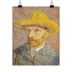 Vincent van Gogh 'Self-Portrait with a Straw Hat' Poster