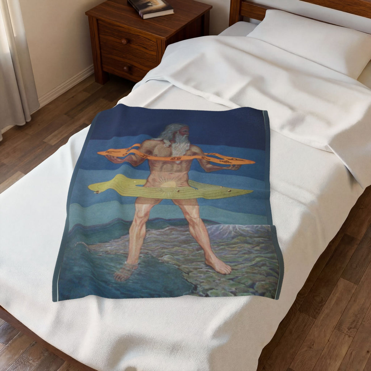 The Grand Man of the Zohar Velveteen Plush Blanket