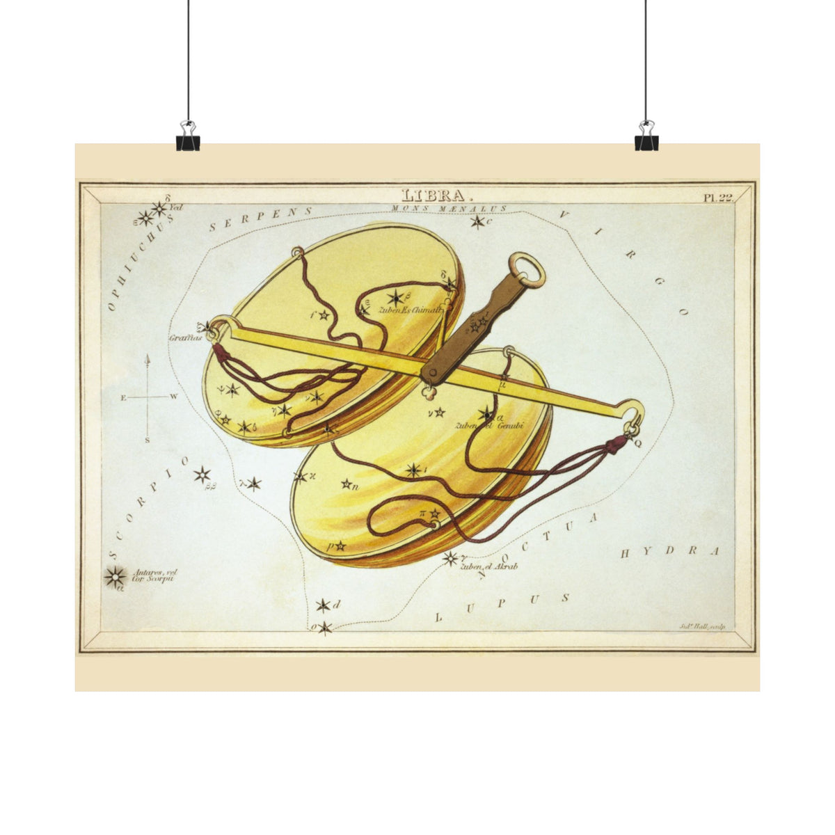 Sidney Hall 'Libra' Poster