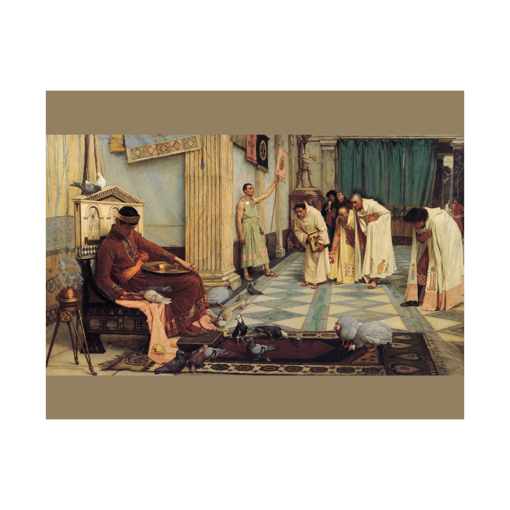 John William Waterhouse 'The Favourites of the Emperor Honorius' Poster