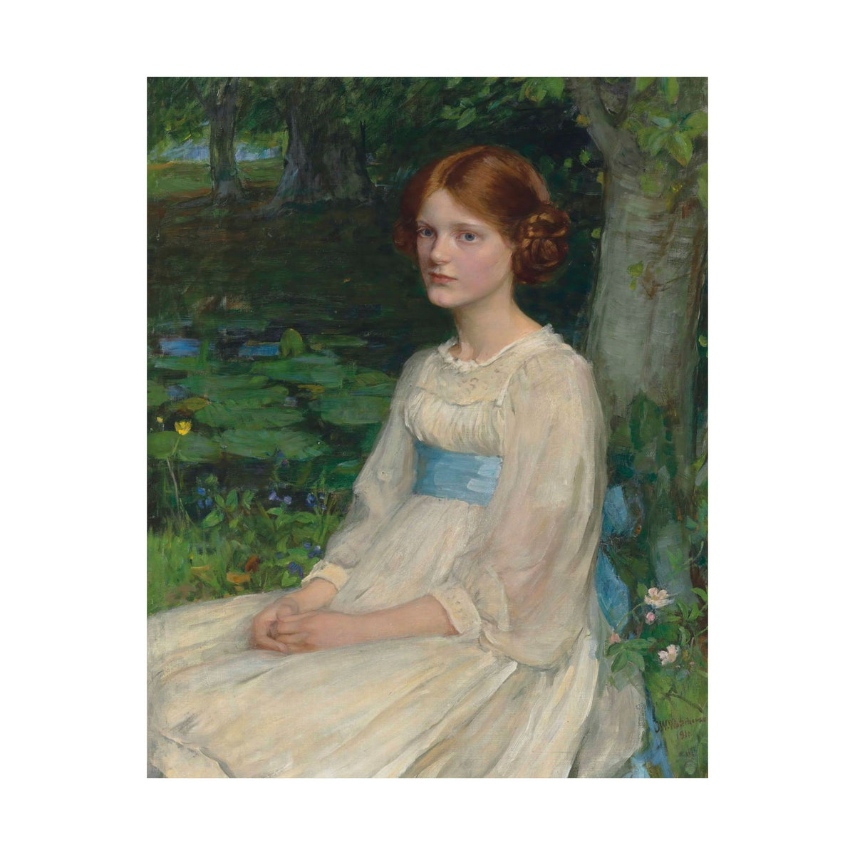 John William Waterhouse 'Miss Betty Pollock' Poster