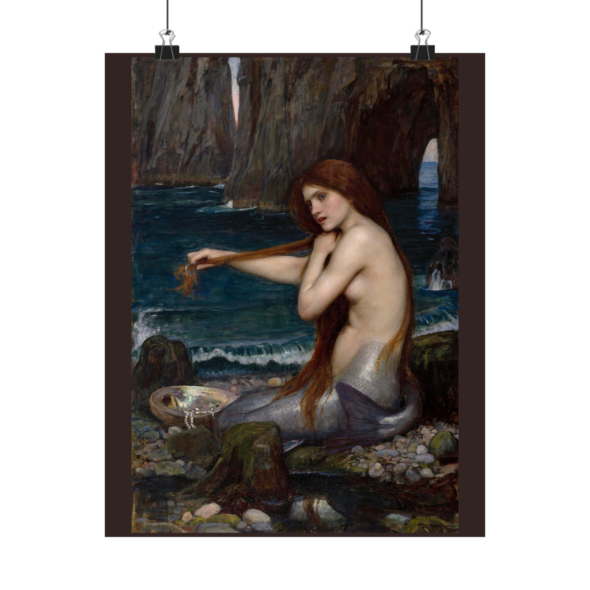 John William Waterhouse 'A Mermaid' Poster