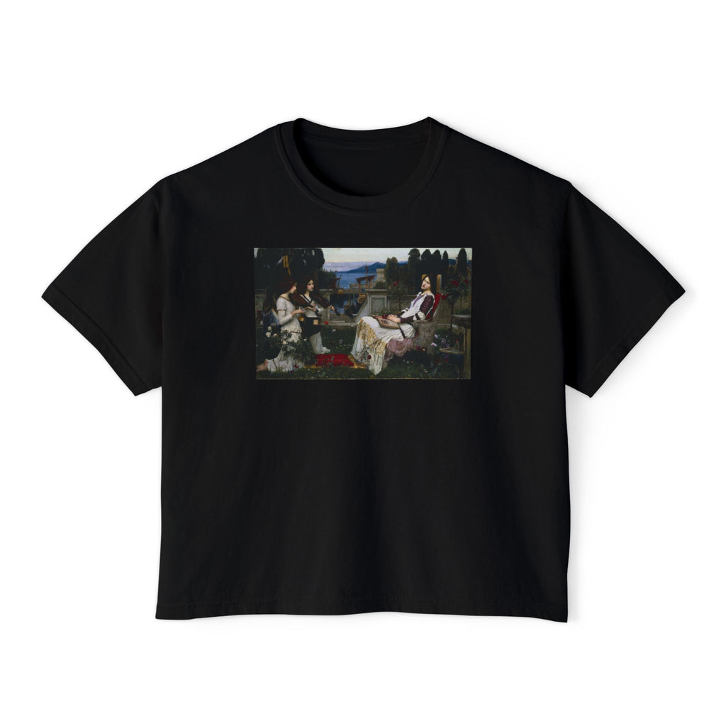 Saint Cecilia Boxy Tee in Black
