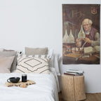 Paracelsus and the Flasks Banner Flag: Knapp Hanging Wall Flag
