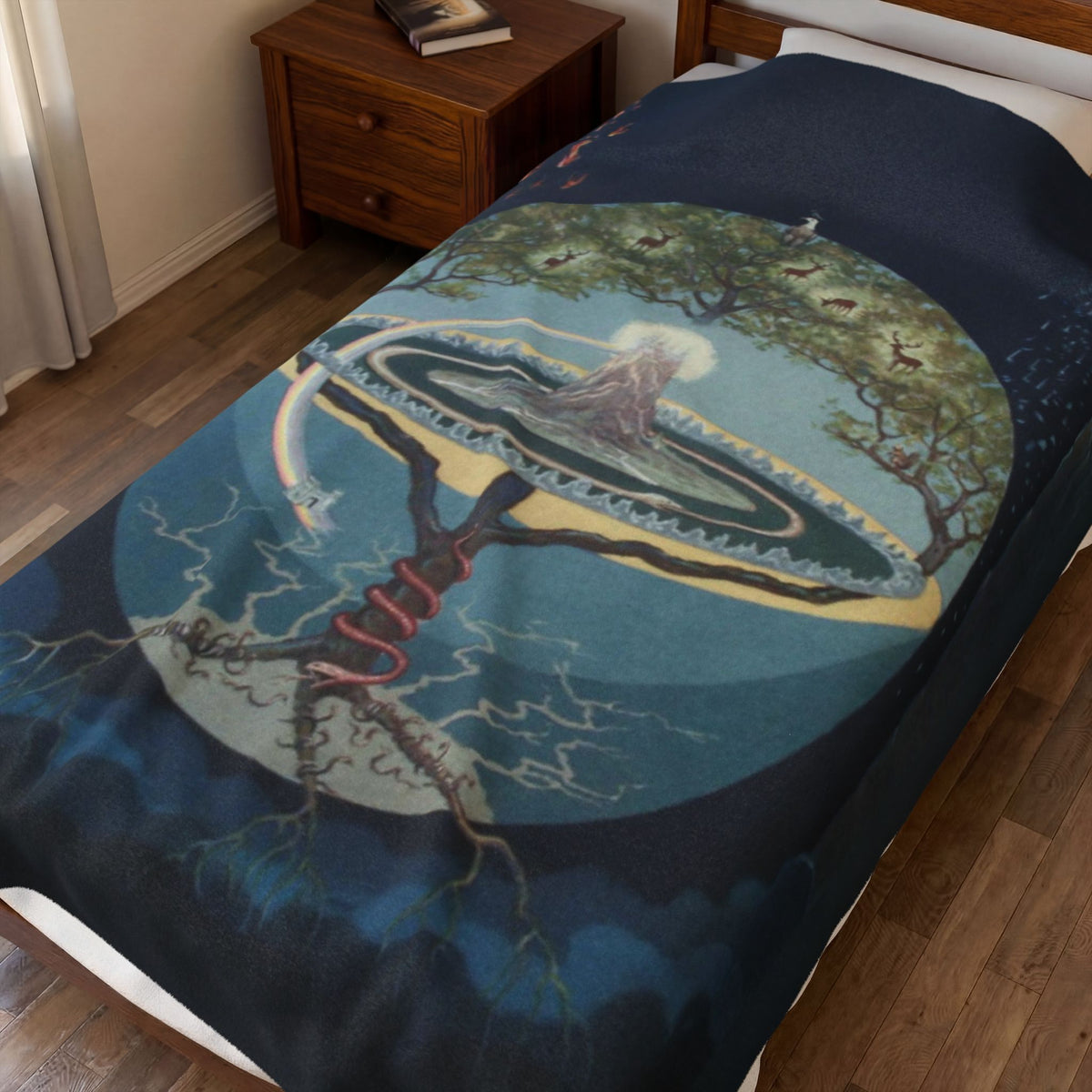 Yggdrasil Velveteen Plush Blanket