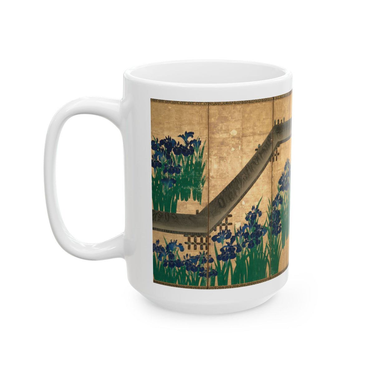 Ogata Kōrin 'Irises at Yatsuhashi' Mug