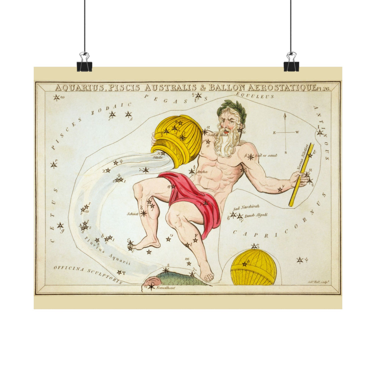 Sidney Hall 'Aquarius' Poster