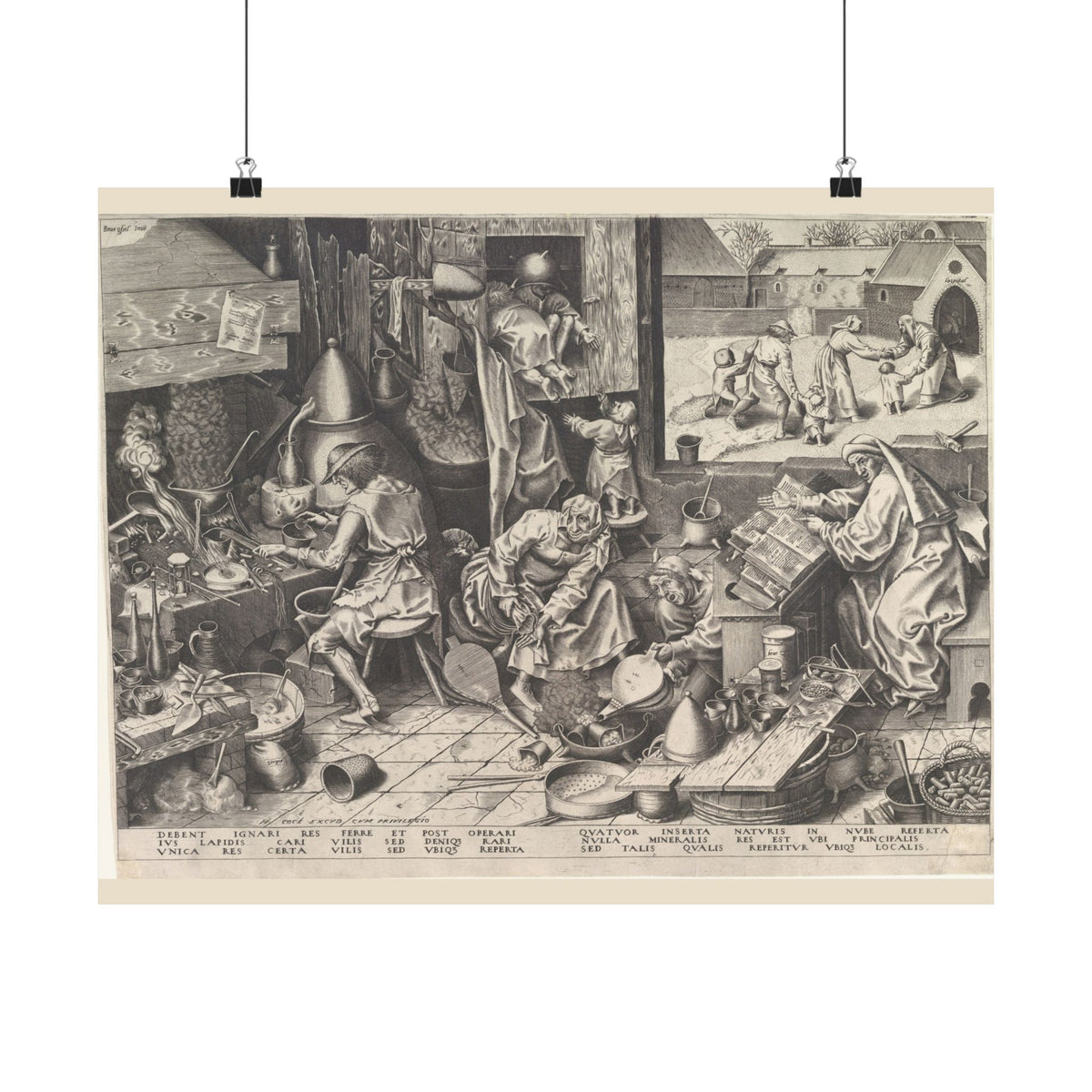 Pieter Bruegel the Elder 'The Alchemist' Poster