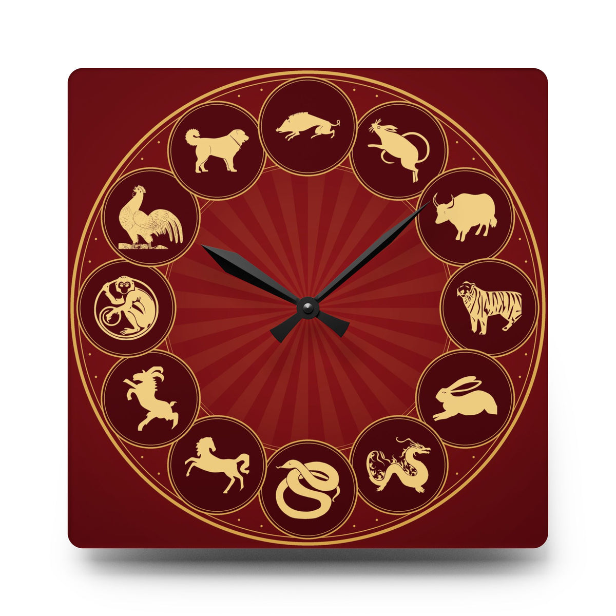 Chinese Zodiac Wall Clock