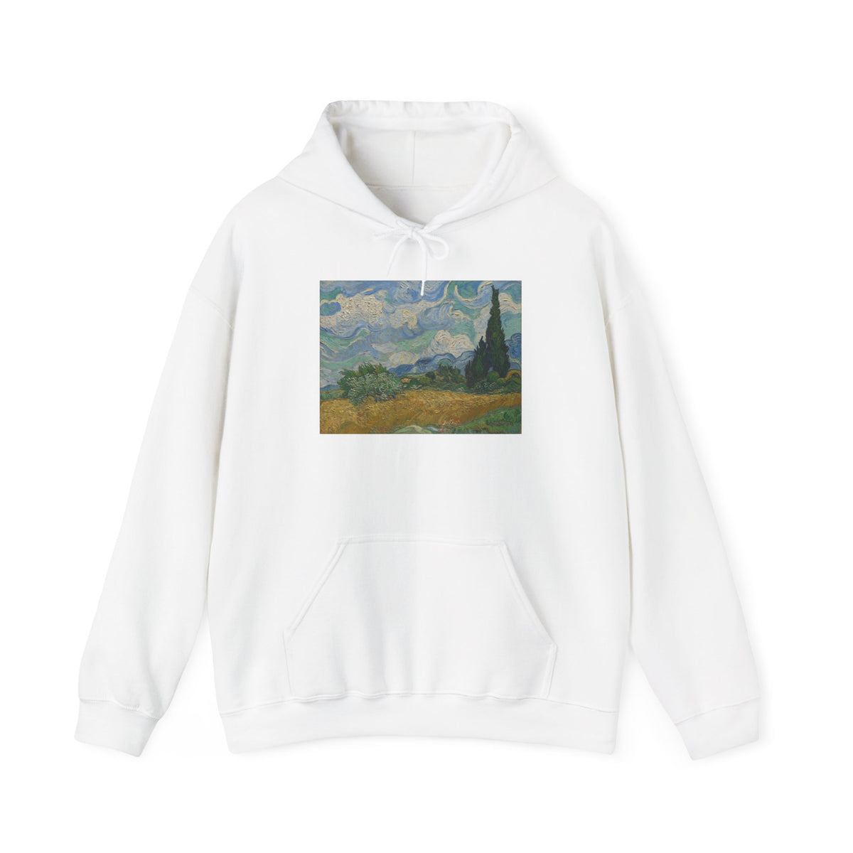 Wheat Field with Cypresses Hoodie