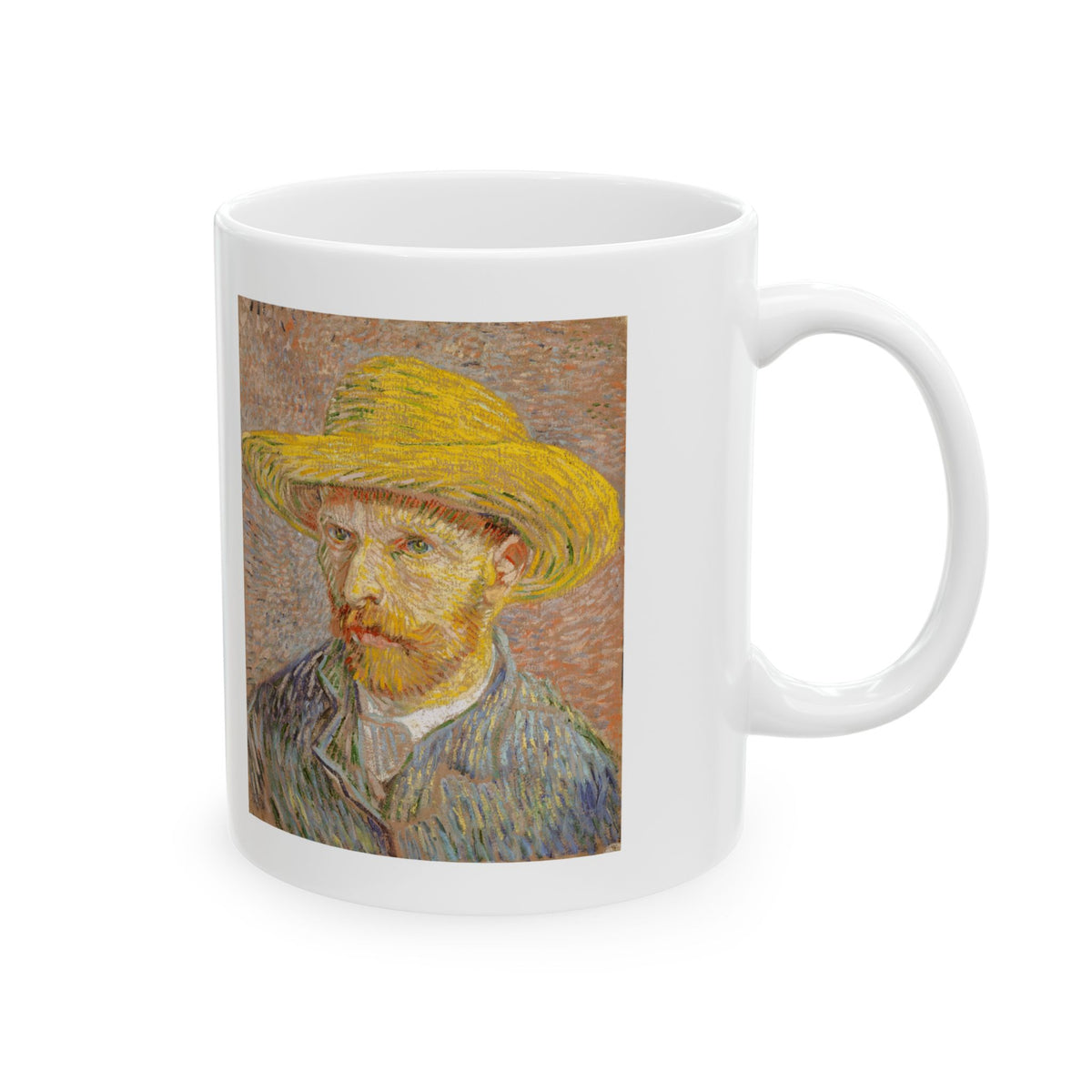 Self-Portrait with a Straw Hat Mug