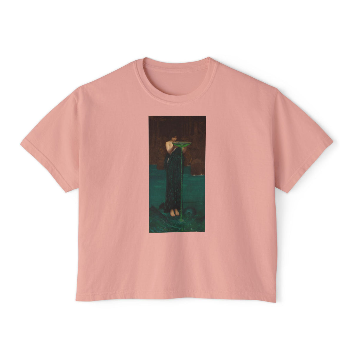 Circe's Scorn Boxy Tee in Peachy