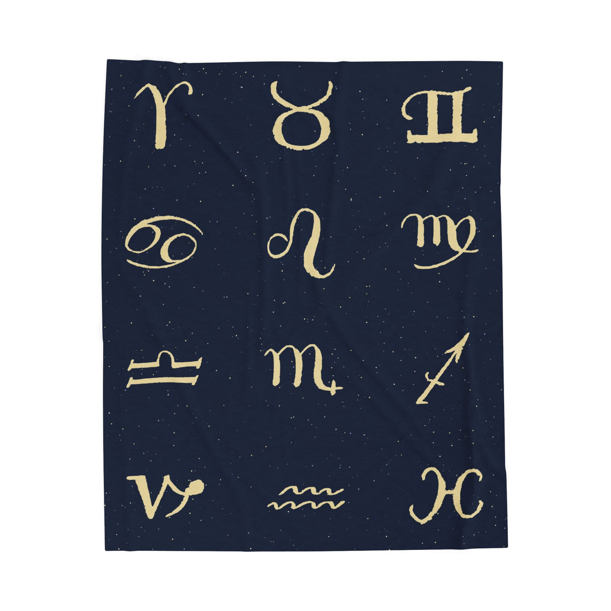 Zodiac Signs Velveteen Plush Blanket