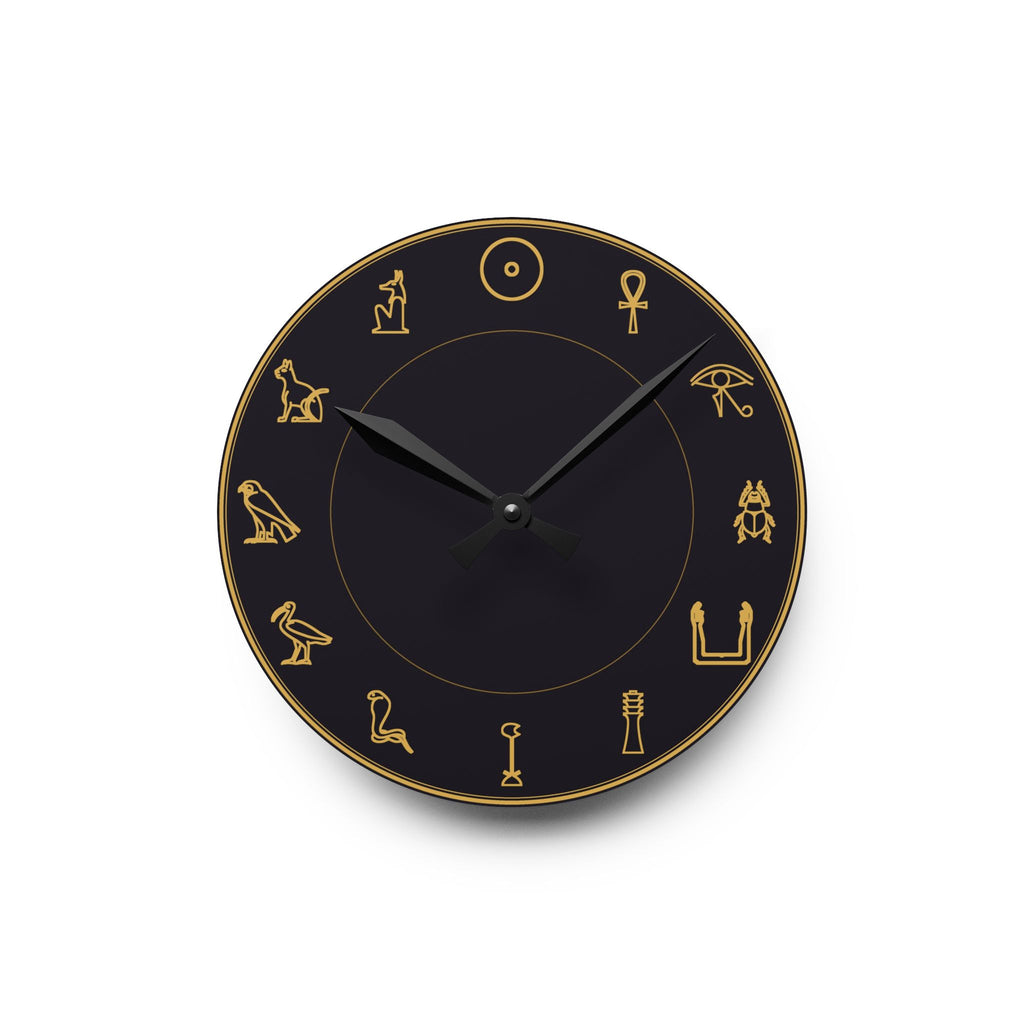 Egyptian Hieroglyphs Wall Clock