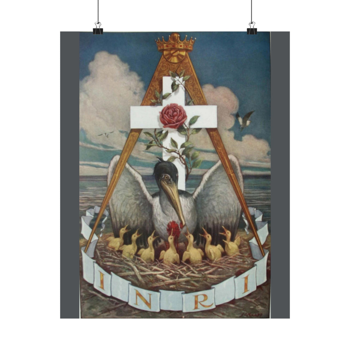 J. Augustus Knapp 'Jewel of the Rose Croix' Poster