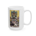 The Chariot tarot card mug, Rider-Waite-Smith design, ceramic 11oz/15oz, view 3