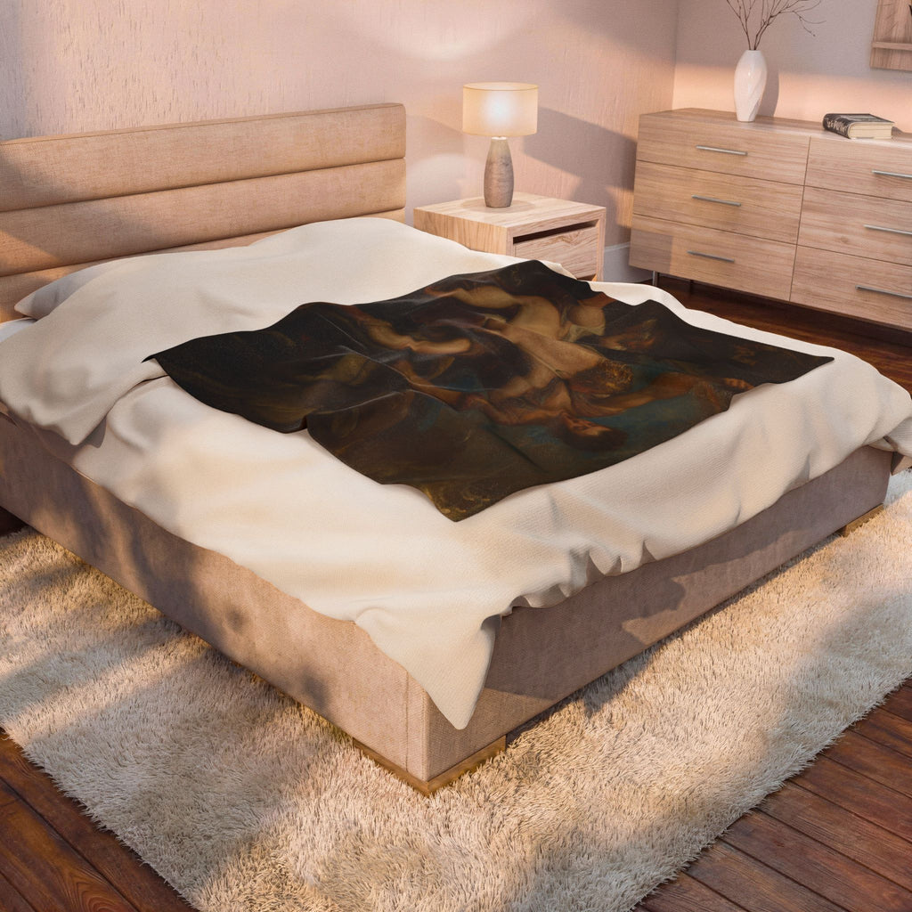 Venus and Adonis Velveteen Plush Blanket