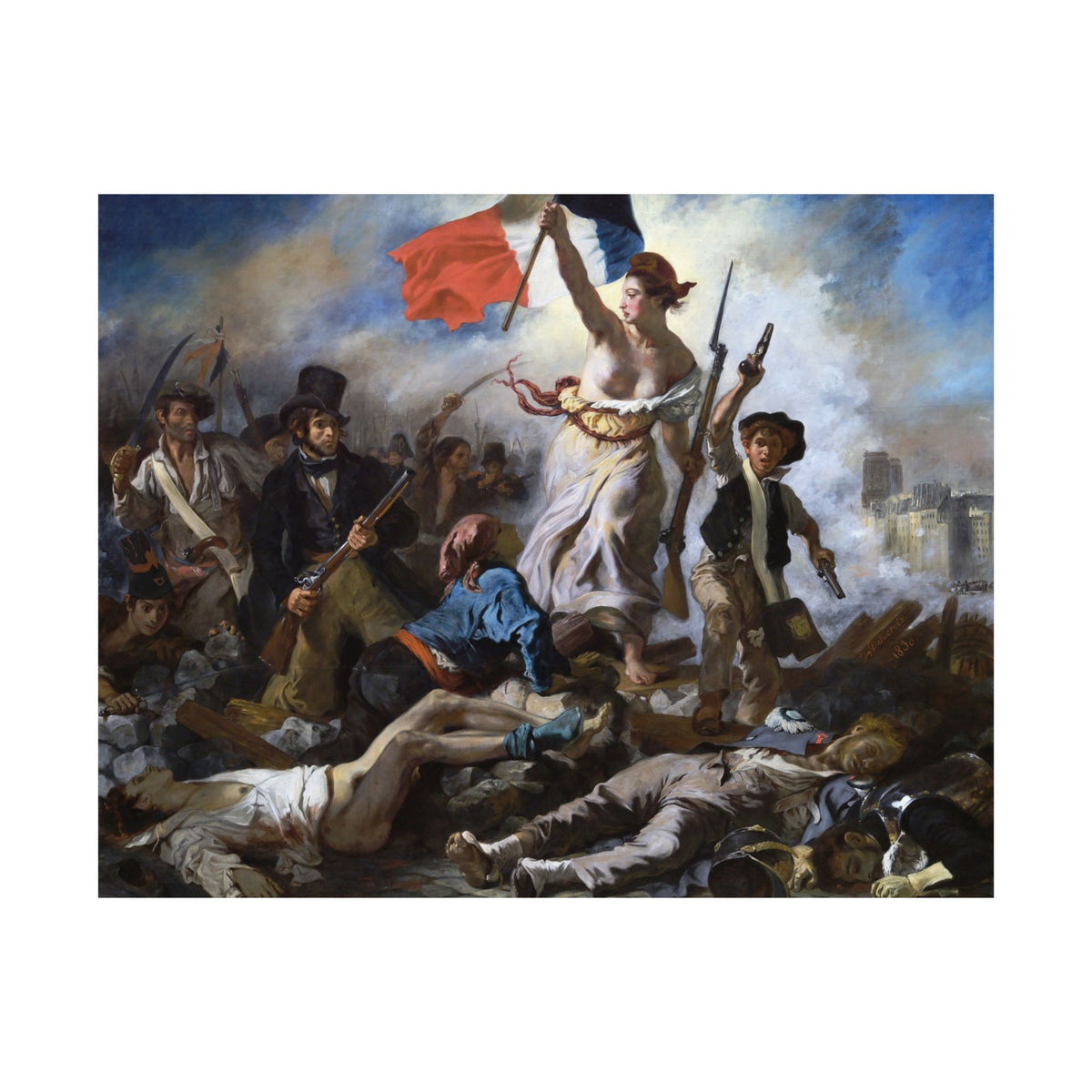 Eugène Delacroix 'Liberty Leading the People' Poster