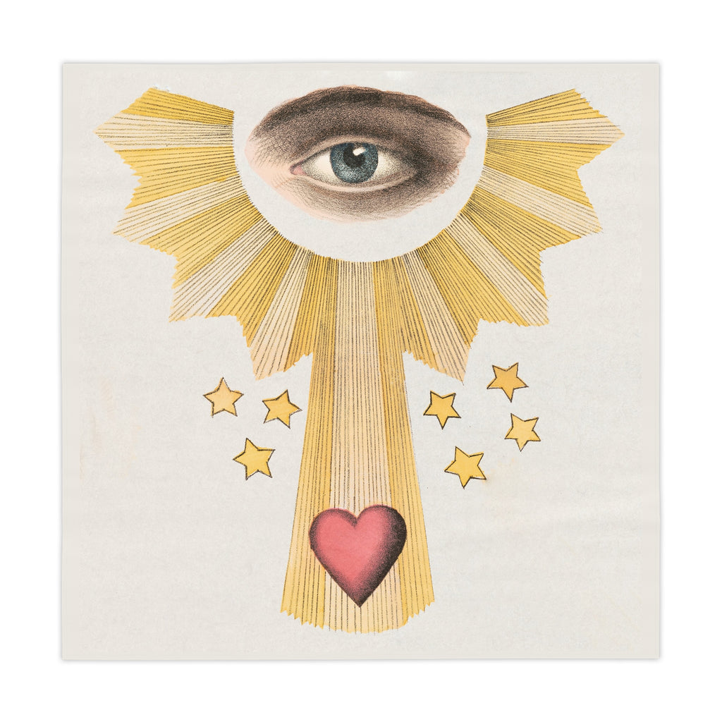 All-Seeing Eye Altar Cloth: Antique Eye of Providence Illustration
