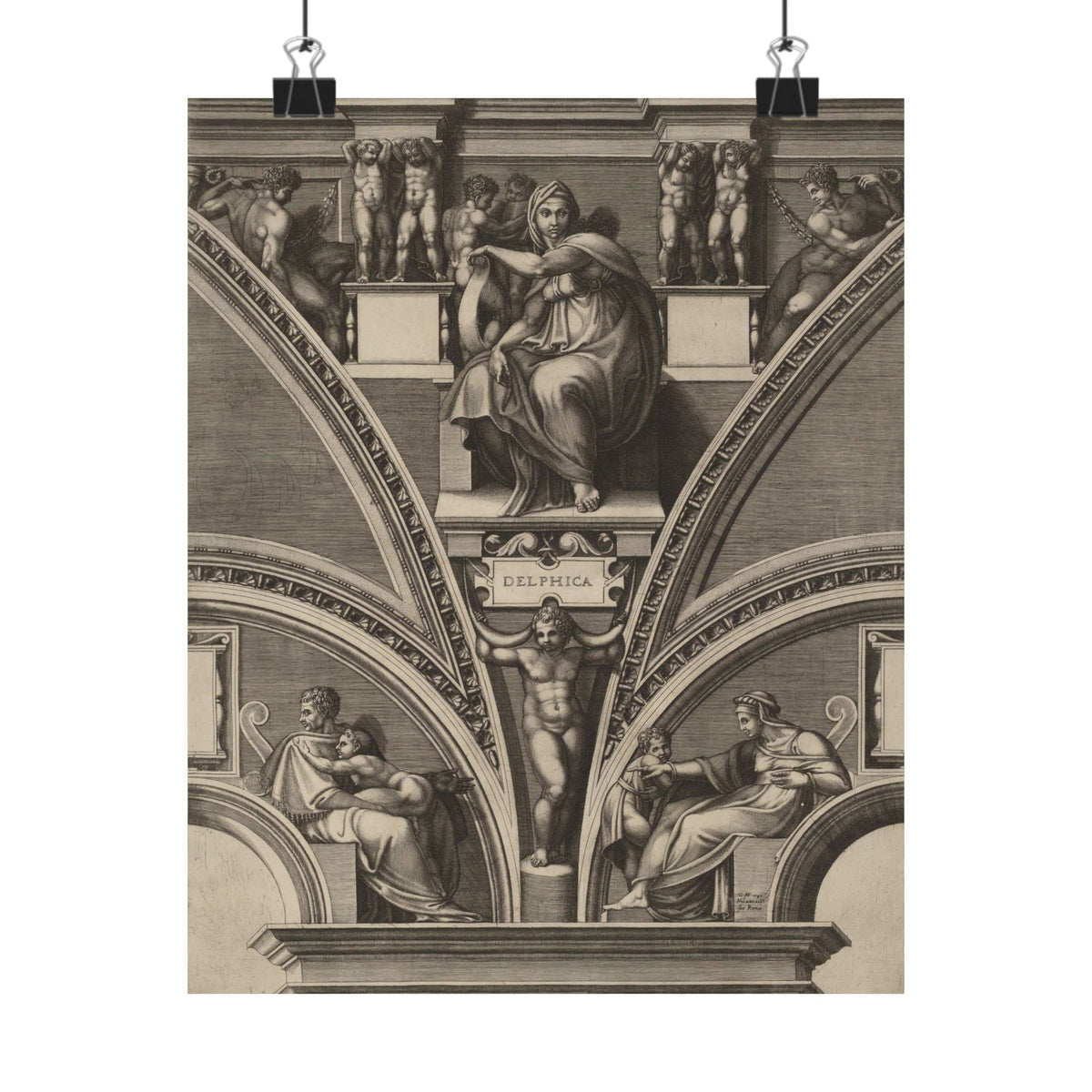 Giorgio Ghisi 'The Delphic Sibyl' Poster