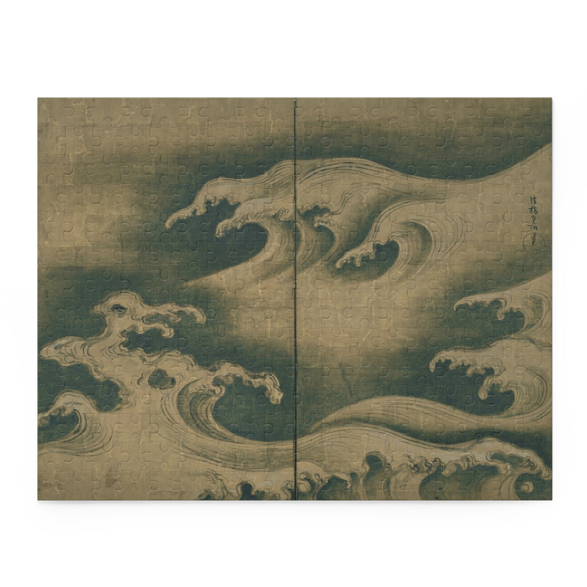 Ogata Kōrin 'Rough Waves' Jigsaw Puzzle