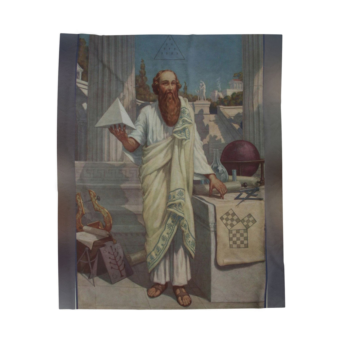 Pythagoras Velveteen Plush Blanket