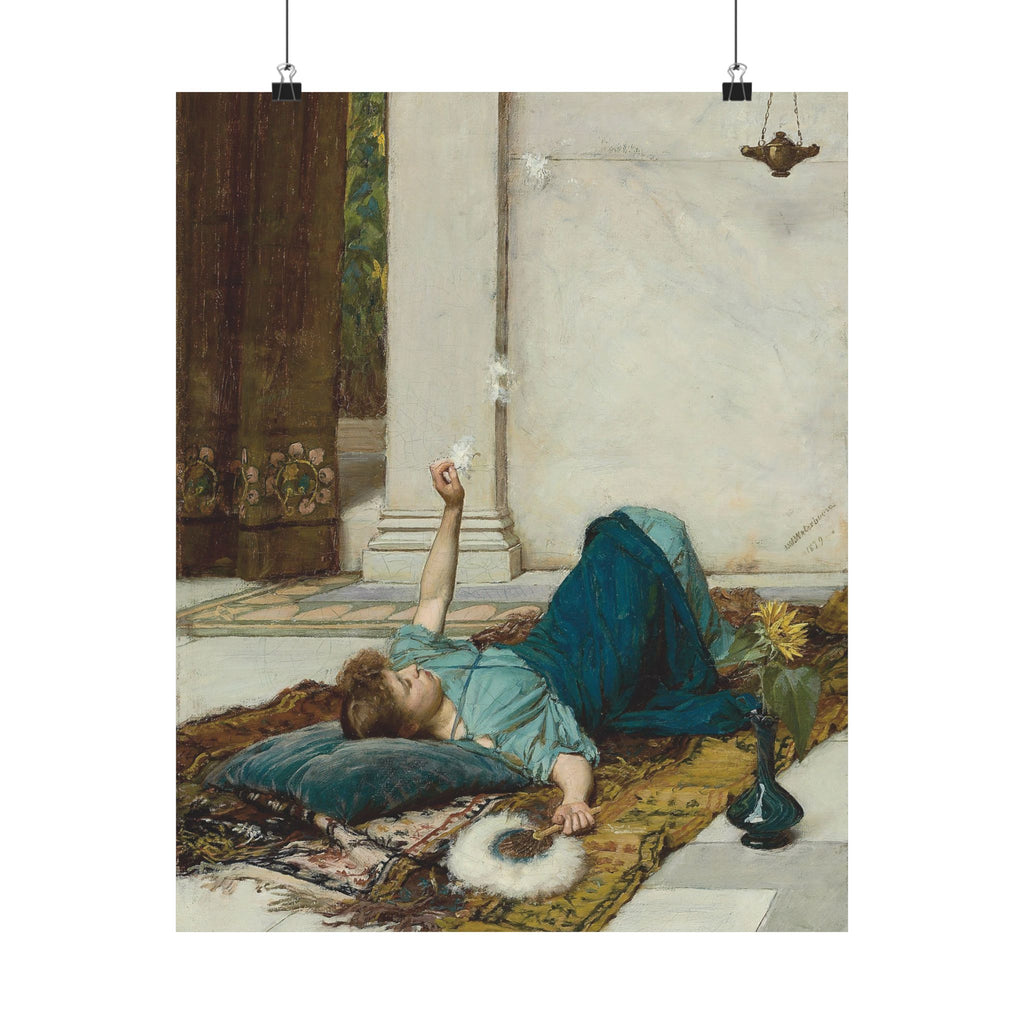 John William Waterhouse 'It's Sweet Doing Nothing' Poster