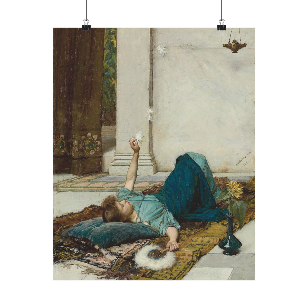 John William Waterhouse 'It's Sweet Doing Nothing' Poster