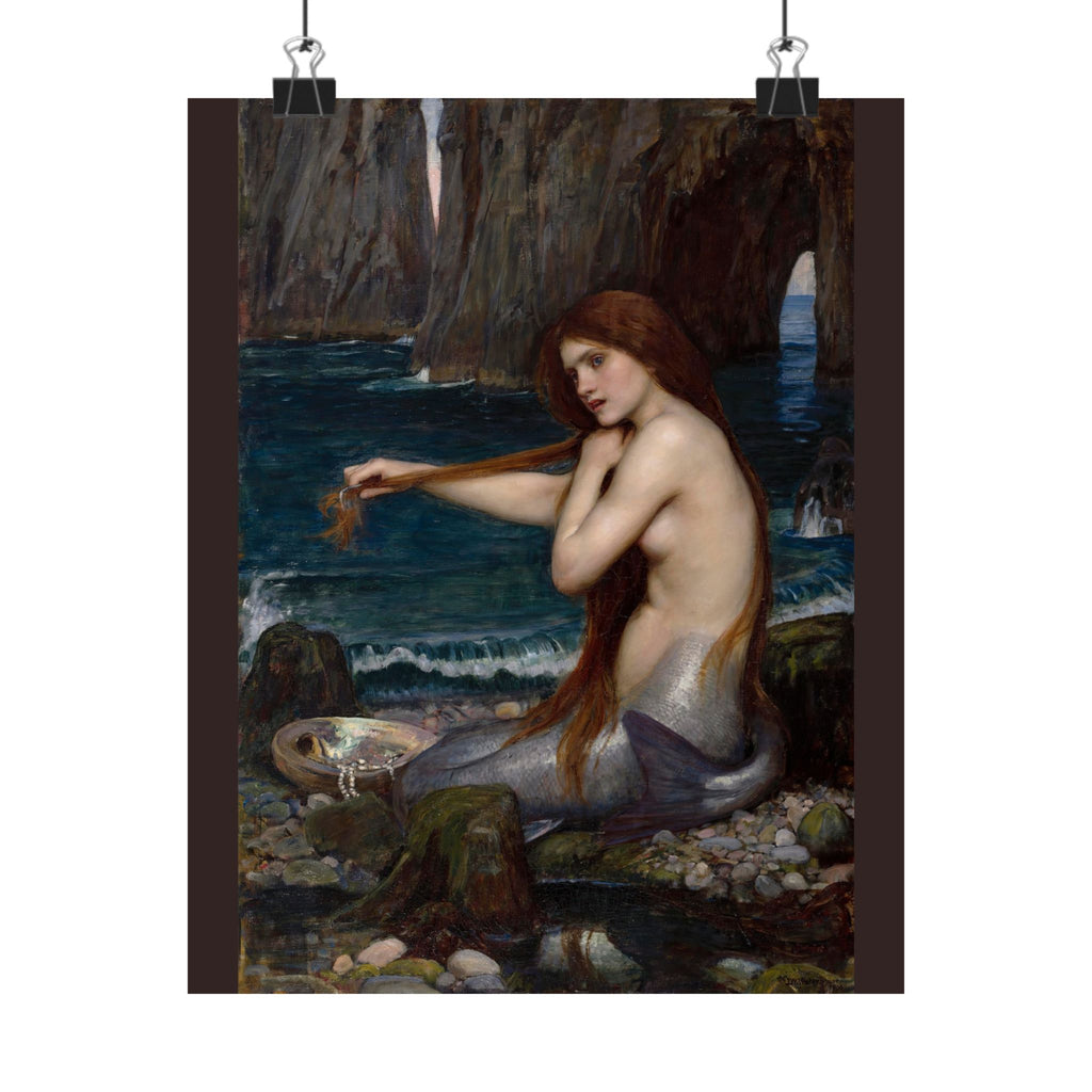 John William Waterhouse 'A Mermaid' Poster
