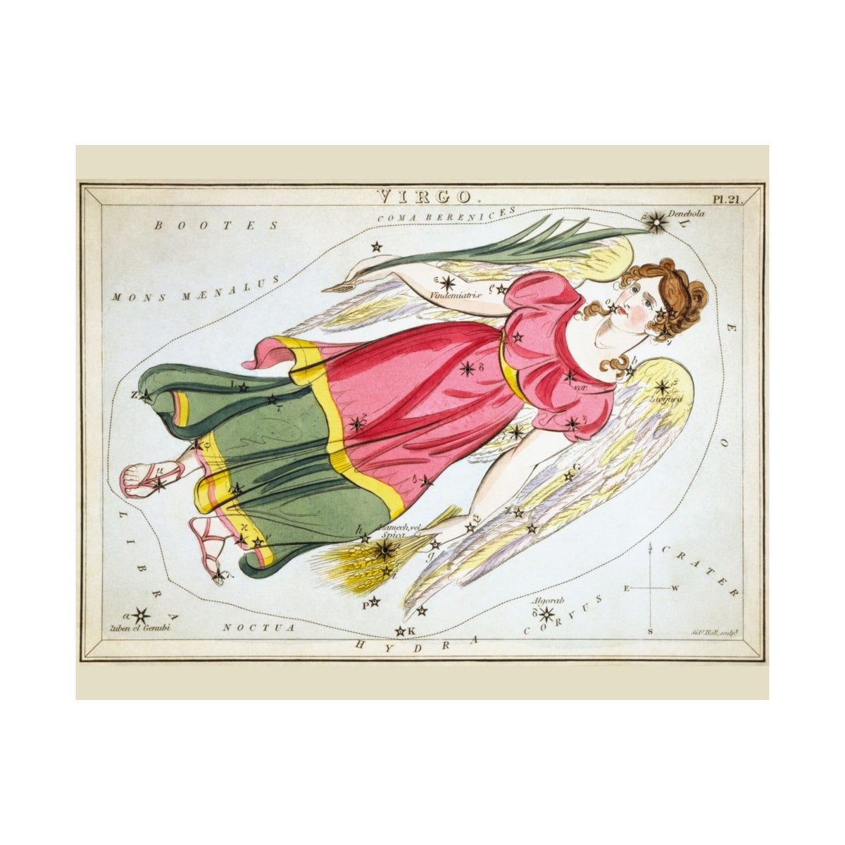 Sidney Hall 'Virgo' Poster