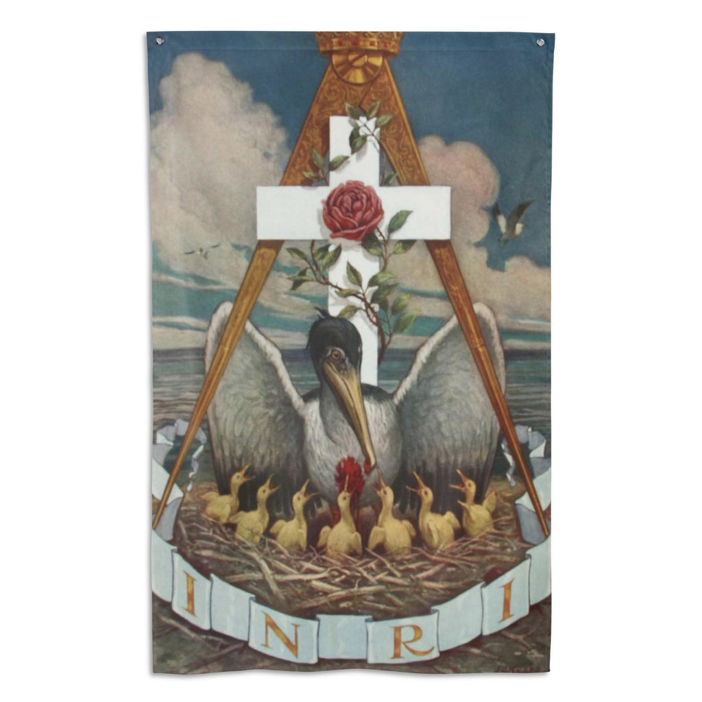 Jewel of the Rose Croix Banner Flag: Knapp Hanging Wall Flag, 34.5 x 56 in