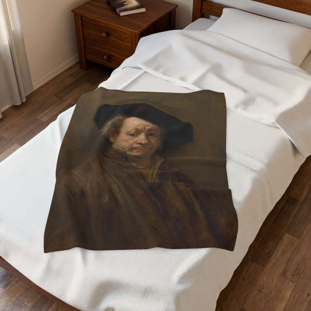 Rembrandt Self-Portrait (1660) Velveteen Plush Blanket