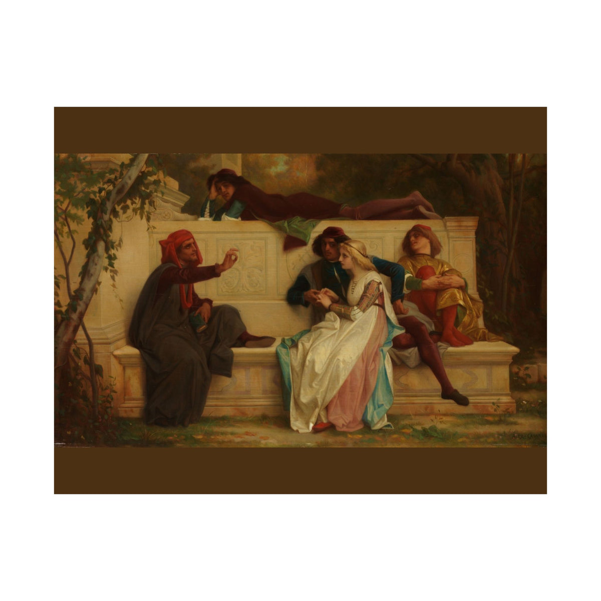 Alexandre Cabanel 'Florentine Poet' Poster