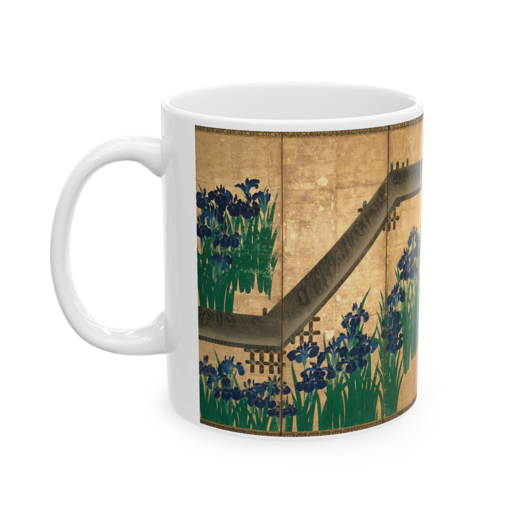 Ogata Kōrin 'Irises at Yatsuhashi' Mug