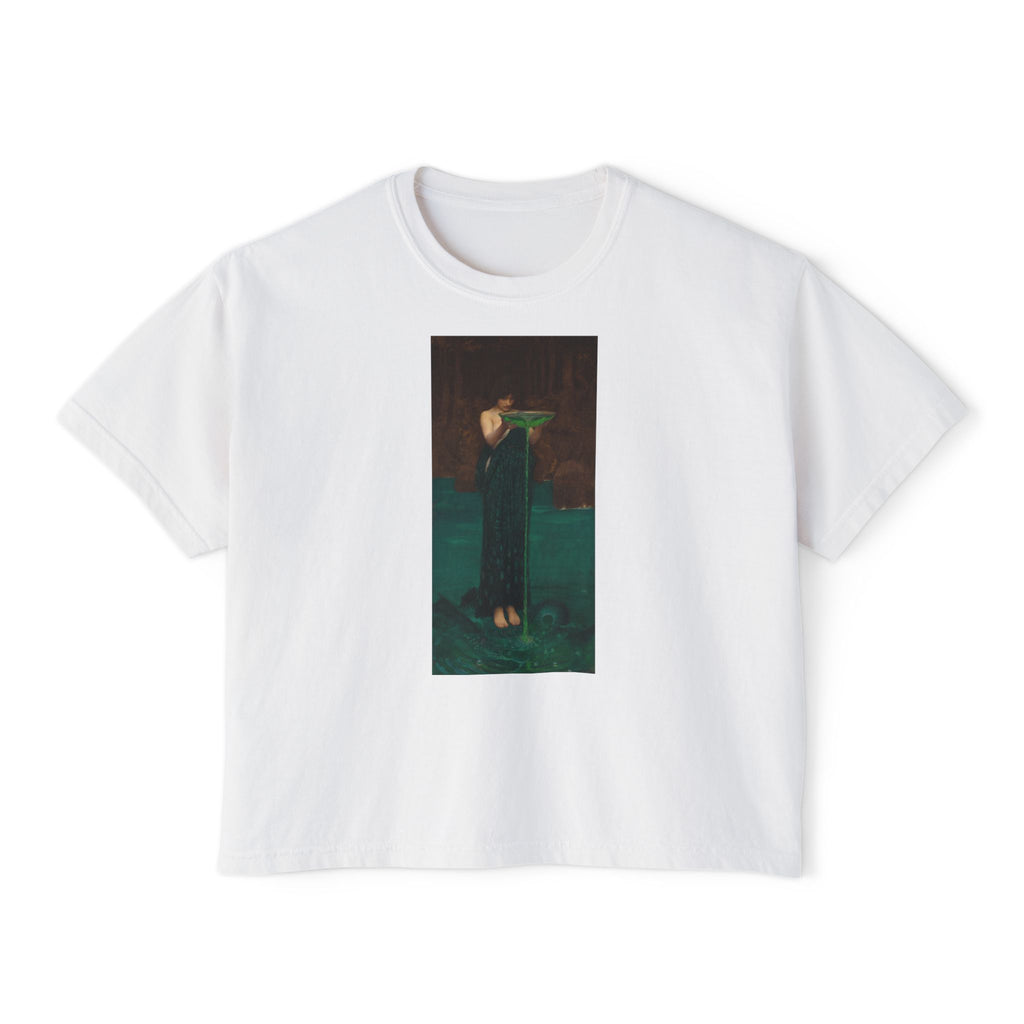 Circe's Scorn Boxy Tee in White