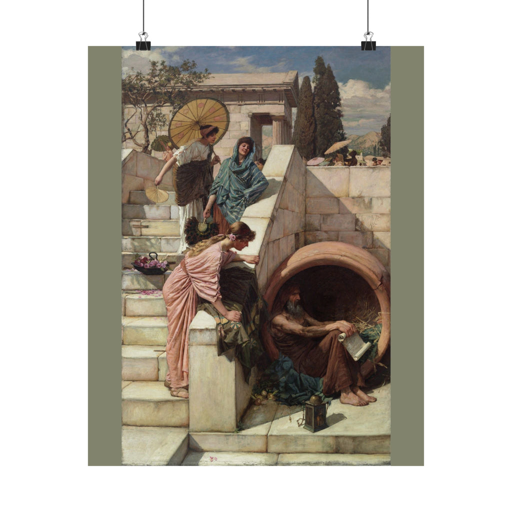 John William Waterhouse 'Diogenes' Poster