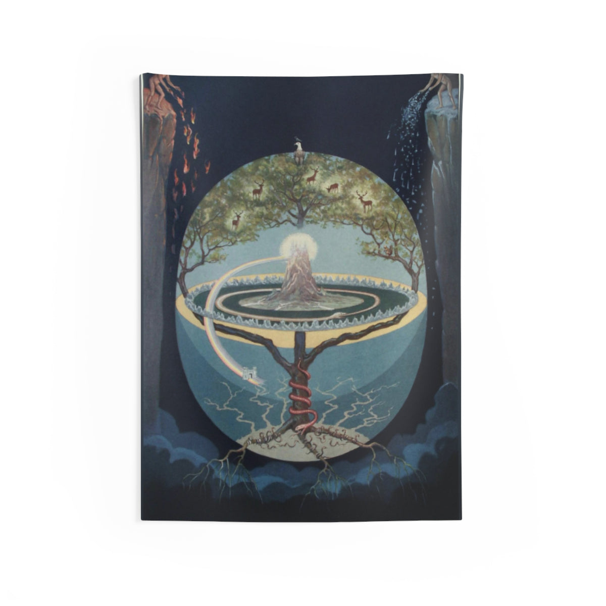 Yggdrasil Wall Tapestry: The World Tree of Norse Myth