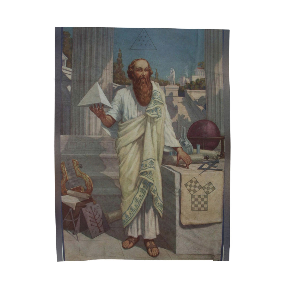 Pythagoras Velveteen Plush Blanket